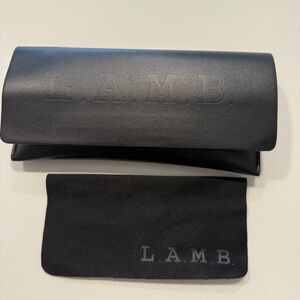 L.A.M.B. Black Eyewear Case with Cloth